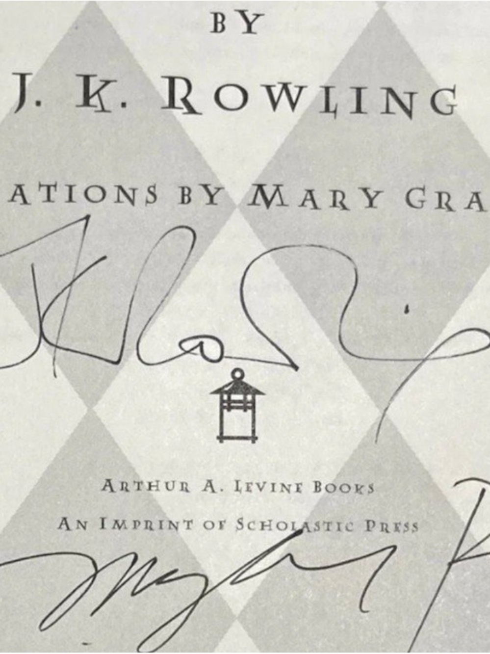 J.K Rowling & Mary Grandpre Signed Harry Potter & The Prisoner Of Azkaban 1st Ed